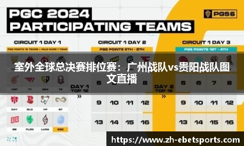 室外全球总决赛排位赛：广州战队vs贵阳战队图文直播